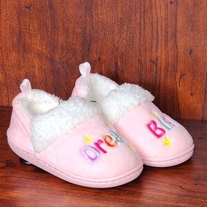 Wonder Nation Baby Girl Sweet Dream Big Aline Slippers, Size 5 & 6